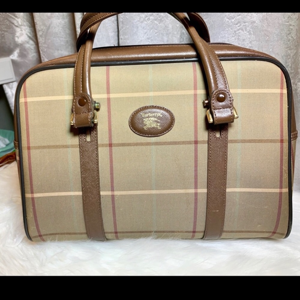 VINTAGE BURBERRYS BOSTON BAG
